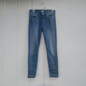 Mother Denim The Looker Ankle Fray Skinny Jeans Growing Pains wmns sz 26